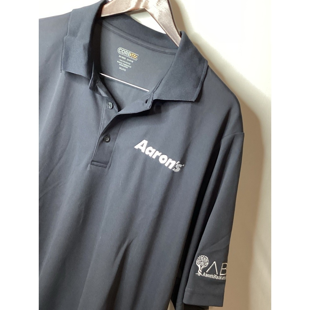 NWOT Aaron's Core 365‎ Men's Collared Polo Shirt Dark Gray 3XL